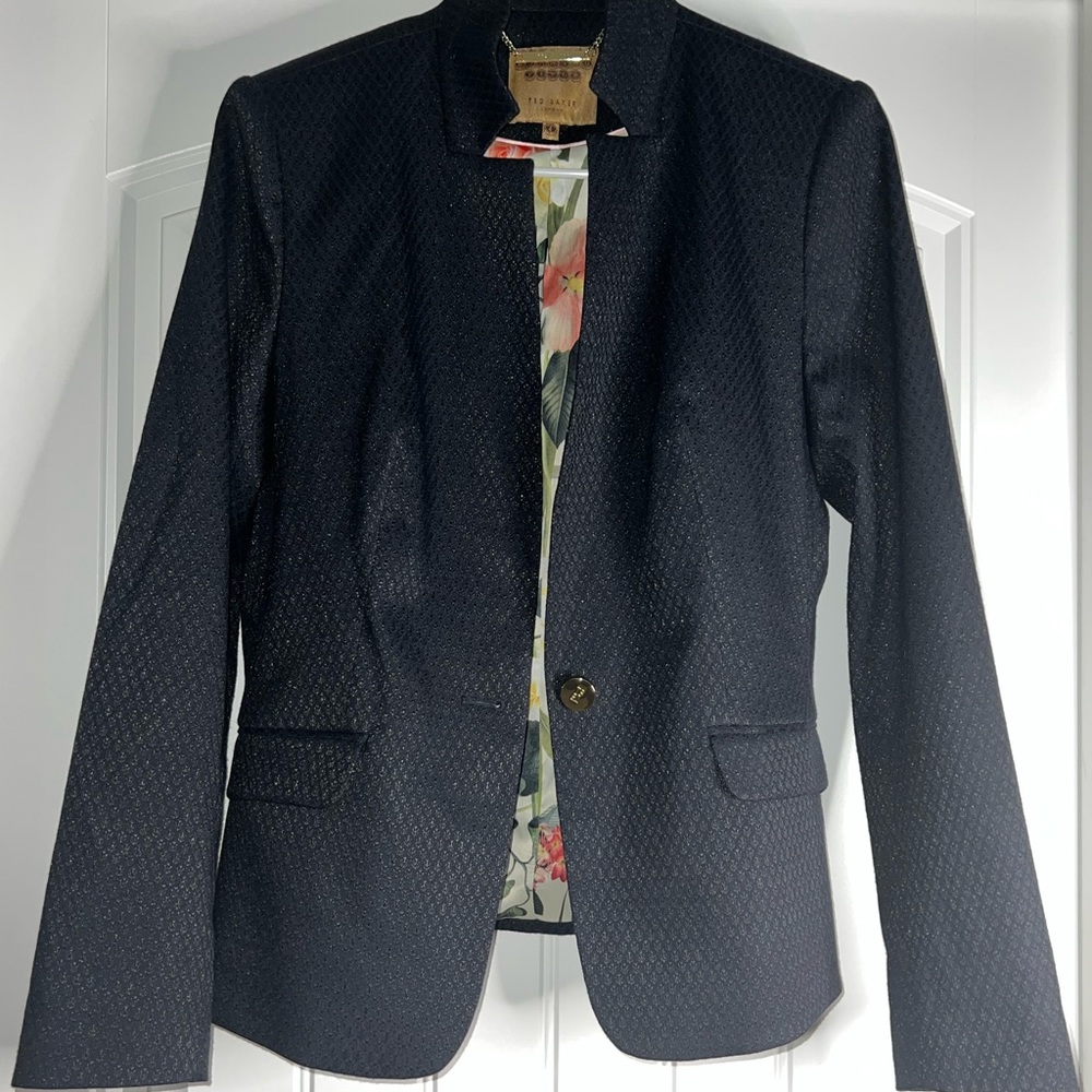 Navy Blue Ted Baker Blazer. Worn twice- Brand new condition.